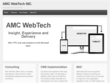 Tablet Screenshot of amcwebtech.com